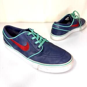 NIKE Stefan Janoski Sneakers Men's 7 Skateboarding Leather For Daily Use Street